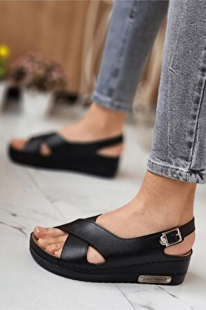 Neon Shoes Günlük Çift Cırtlı Anatomik Ortopedik Terletmeyen Taban Kadın Outdoor Yürüyüş Sandalet