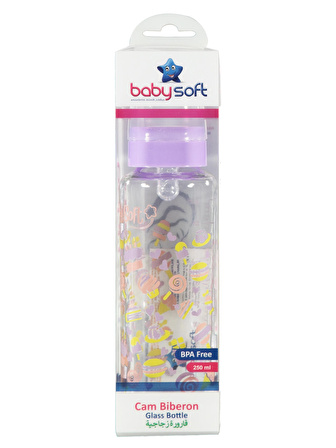 Baby Soft Cam Biberon 250 ml Mor