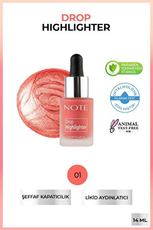 Note Drop Highlighter No 01 Pearl Rose