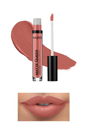 Note Matte Queen Lipstick Kalıcı Likit Ruj 04 French Kiss - Nude