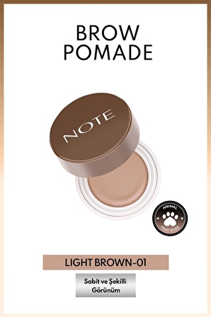 Note Brow Pomade Kalıcı Kaş Pomadı 01 Light Brown