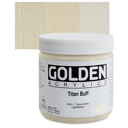 TEŞHİR - Golden Heavy Body Akrilik Boya 473 Ml Seri 1 Titan Buff