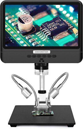 Andonstar AD208 Madeni Para Mikroskobu, 8.5 Inc LCD Ekranlı 260X