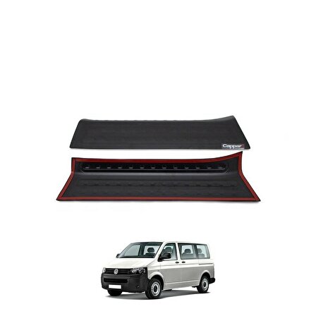 Volkswagen Transporter T5 Transporter Kapı Eşiği Koruma Mat Siyah 2009-2014