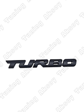 Turbo Bagaj Logosu Siyah