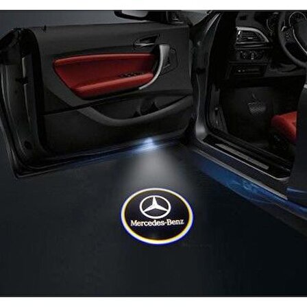 Mercedes Kapı Altı Delmeli Hayalet Logo