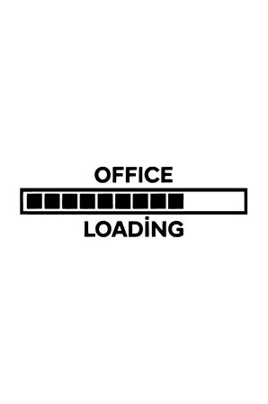 Office Loading Sticker (Oto-Motor-Laptop-Duvar-Dekor) 10 x 3 cm