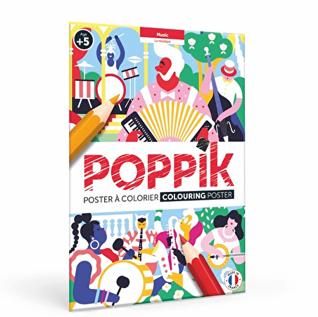 Poppik Colouring Music Poster