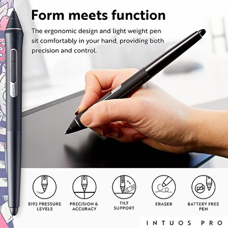 Wacom Intuos Pro 10.4 inç Grafik Tablet