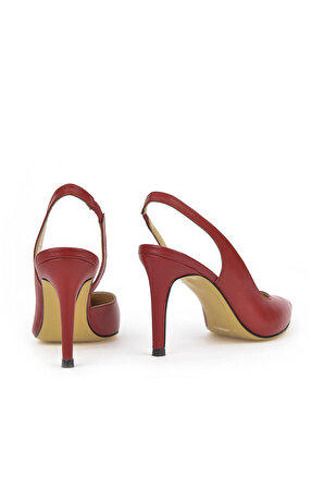 Ziya, Kadın Hakiki Deri Topuklu Ayakkabı 1311003 372 Kırmızı
