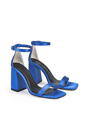 Ziya, Kadın Topuklu Sandalet 131996 345 Saks Mavi