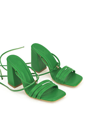 Ziya, Kadın Topuklu Sandalet 131996 346 Yeşil