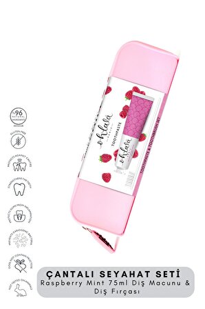  Raspberry Mint 75 ml + Dental Luxe Diş Fırçası  Premium Seyahat seti