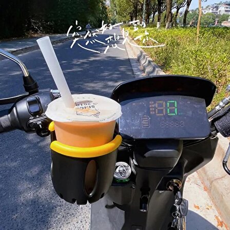 TechTic Bisiklet Bebek Arabası İçin Biberon Tutucu Bardak Şişe Tutucu Sağlam Plastik ABS Evrensel Dağ Bisikleti Motosiklet Su Şişesi Tutucu Scooter