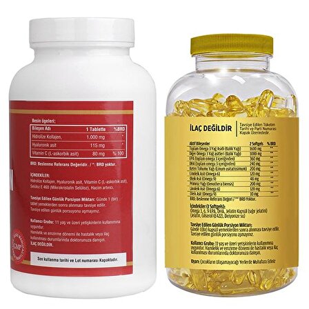 Ncs Collagen C vitamini 180 Tablet & Flx Omega 3-6-9 90 Tablet