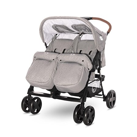 Lorelli Twin Ikiz Bebek Arabası – Steel Grey