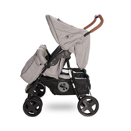Lorelli Twin Ikiz Bebek Arabası – Steel Grey