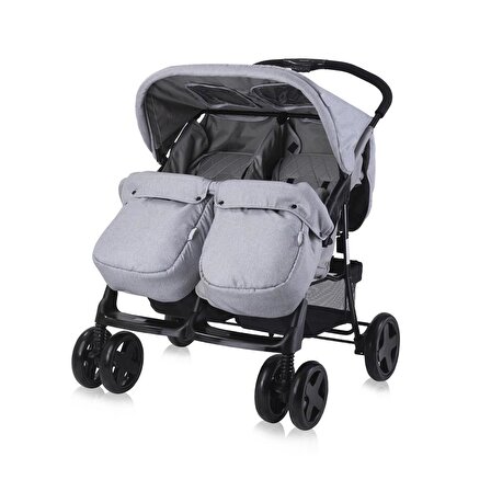 Lorelli Twin Ikiz Bebek Arabası – Cool Grey