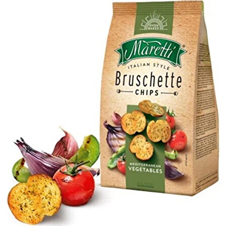 Maretti Bruschette Medıterranean Vegetables Kızarmış Ekmek  70 gr x 5 'li