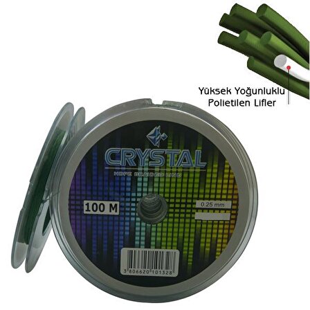 Crystal HDPE Nano İpek Misina 4 Kat 0.16 mm 100 mt