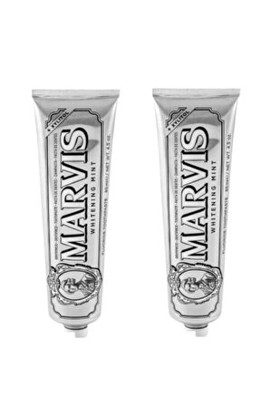 Marvis Whitening Mint Nane Aromalı Beyazlatma Doğal Diş Macunu 2x85 ml 