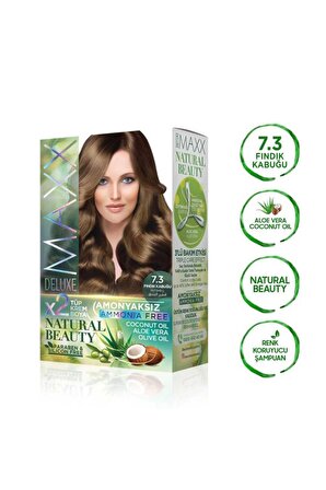 2 Paket Natural Beauty Amonyaksız Saç Boyası 7.3 FındıkKabuğu