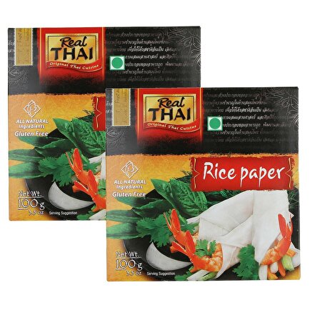 Real Thai Pirinç Yufkası - Rice Paper 22cm 100 Gr 2 Adet