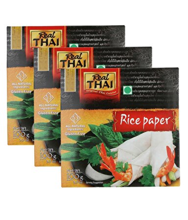 Real Thai Pirinç Yufkası - Rice Paper 22cm 100 Gr 3 Adet