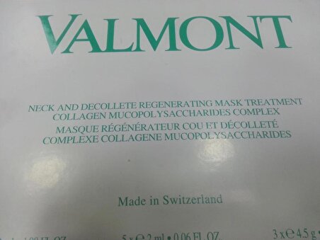 Valmont Neck And Decollete Rejuvenating Mask 5x32 ml
