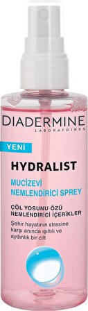 Diadermine Hydralist Tüm Cilt Tipleri İçin Su Bazlı Yağsız Nemlendirici Yüz Bakım Spreyi 100 ml
