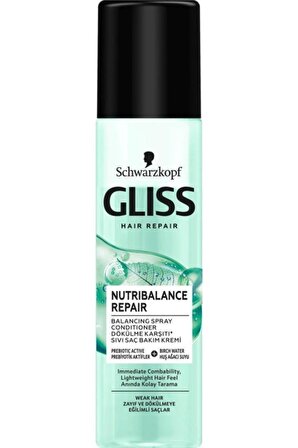 Gliss Nutribalance Dökülme Karşıtı Dökülmeye Eğilimli Saçlar İçin Bakım Yapan Sıvı Saç Kremi 200 ml
