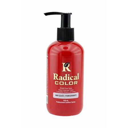 Radical Color Su Bazlı Saç Boyası 250 ml Nar Cıcegi x 4 Adet