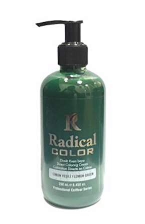 Radical Color Su Bazlı Saç Boyası 250 ml Limon Yeşili x 4 Adet
