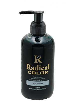 Radical Color Su Bazlı Saç Boyası 250 ml Yesil x 3 Adet