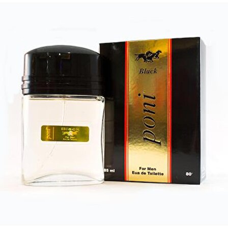 Poni Parfum Black Erkek 85 ml x 4 Adet