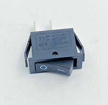 Siyah Elektrik Anahtarı 1-0 Işıksız Rocker 12v-220 V bir Adet