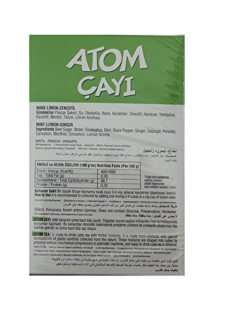 Dola Atom Çay 3 lü Paket Nane Limon Zencefil & Kış Çayı & Ihlamur Zencefil