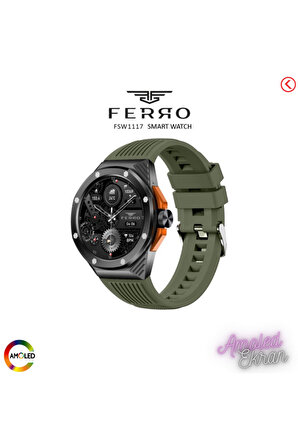 Ferro Fsw1117 Siyah - Yeşil Akıllı Saat