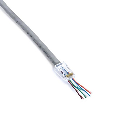 FRISBY FNW-RJ4528N CAT6 EZRJ-45 YENİ NESİL UTP KONNEKTÖR 100 LÜ KUTU 