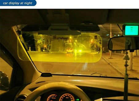 TechTic 2in1 HD Vizör Araç İçi Güneş Işığı Ve Gece Far Işığı Önleyici Araç Güneşliği Gece&Günüz Parlaklık Önleyici Gece Görüş Gözlüğü
