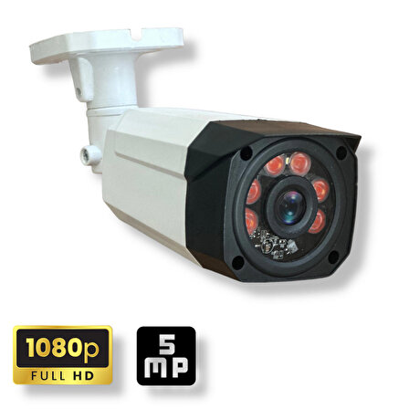 16 Kameralı Set - Hareket Algilayan 1080P Gece Görüşlü 5MP Sony Lens Güvenlik Kamerasi Seti 7808