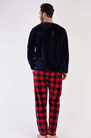 Erkek Uzun Kol Welsoft Lacivert Pijama Takım C3T0N4O084