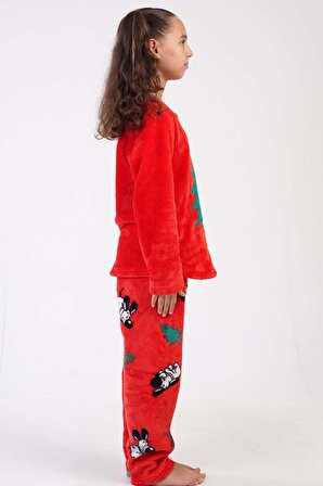 Kız Çocuk Welsoft Kırmzı Pijama Takım C3T0N4O023