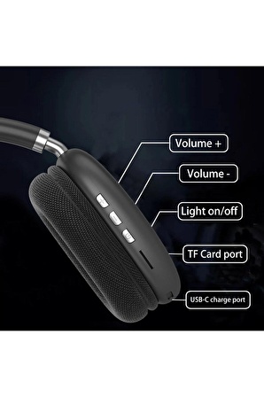 Earldom Bh102 Kafaüstü Bluetooth Kulaklık - Siyah