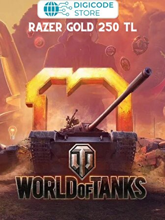  World of Tanks Razer Gold 250 TL E-PİN KODU