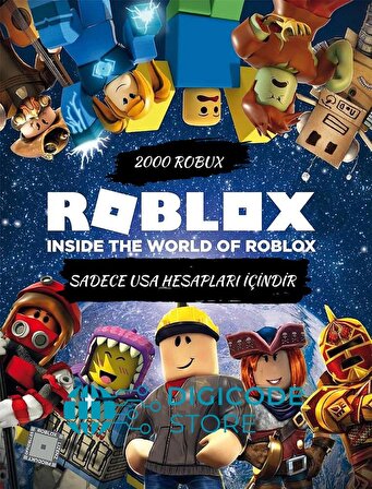Roblox 2000 Robux E-PİN Kodu (USA Hesapları)