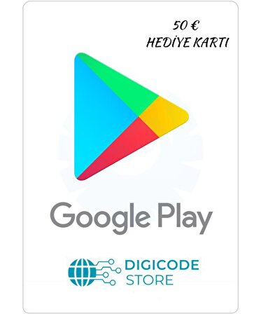 Google Play 50 EURO Hediye Kartı E-Pin Kodu