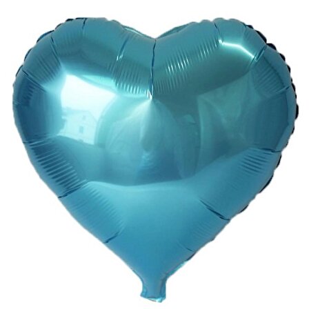 Periboia Açık Mavi Kalp Folyo Balon 45 Cm.