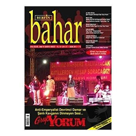 Berfin Bahar Aylık Kültür, Sanat ve Edebiyat Dergisi Sayı: 177 / Berfin Bahar Dergisi