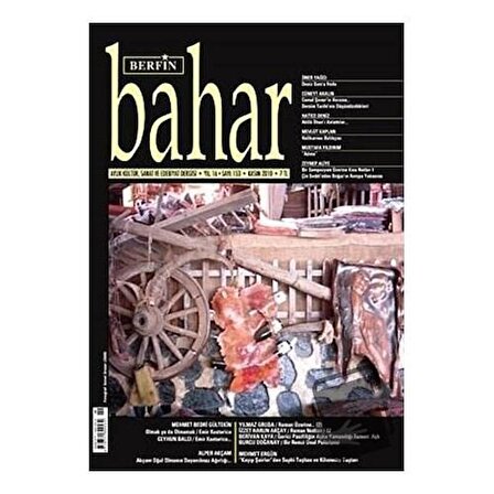 Berfin Bahar Aylık Kültür, Sanat ve Edebiyat Dergisi Sayı: 153 / Berfin Bahar Dergisi